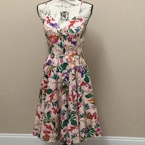 Gianni Bini pink and white stripe cotton dress